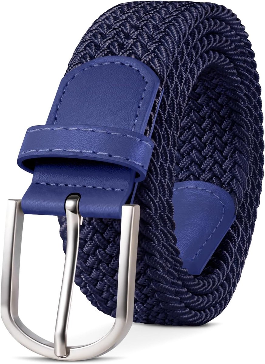 unisex stretch riem elastische gevlochten rekbare riem voor dames en heren breedte 3,3 cm