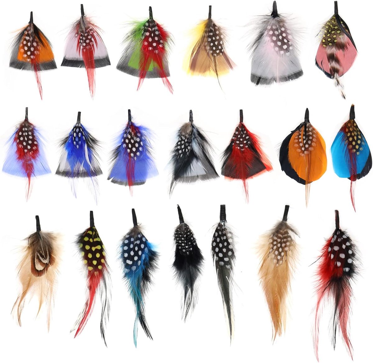 20 STKS Hoed Veren Diverse Veren Natuurlijke Echte Veren Voor Varkensvlees Pie Hoed Party Decoratie Diy Veren Ambachten Kleding Voor Vrouwen Mannen 20 Stijlen, Meerkleurig, 1 count (Pack of 20)