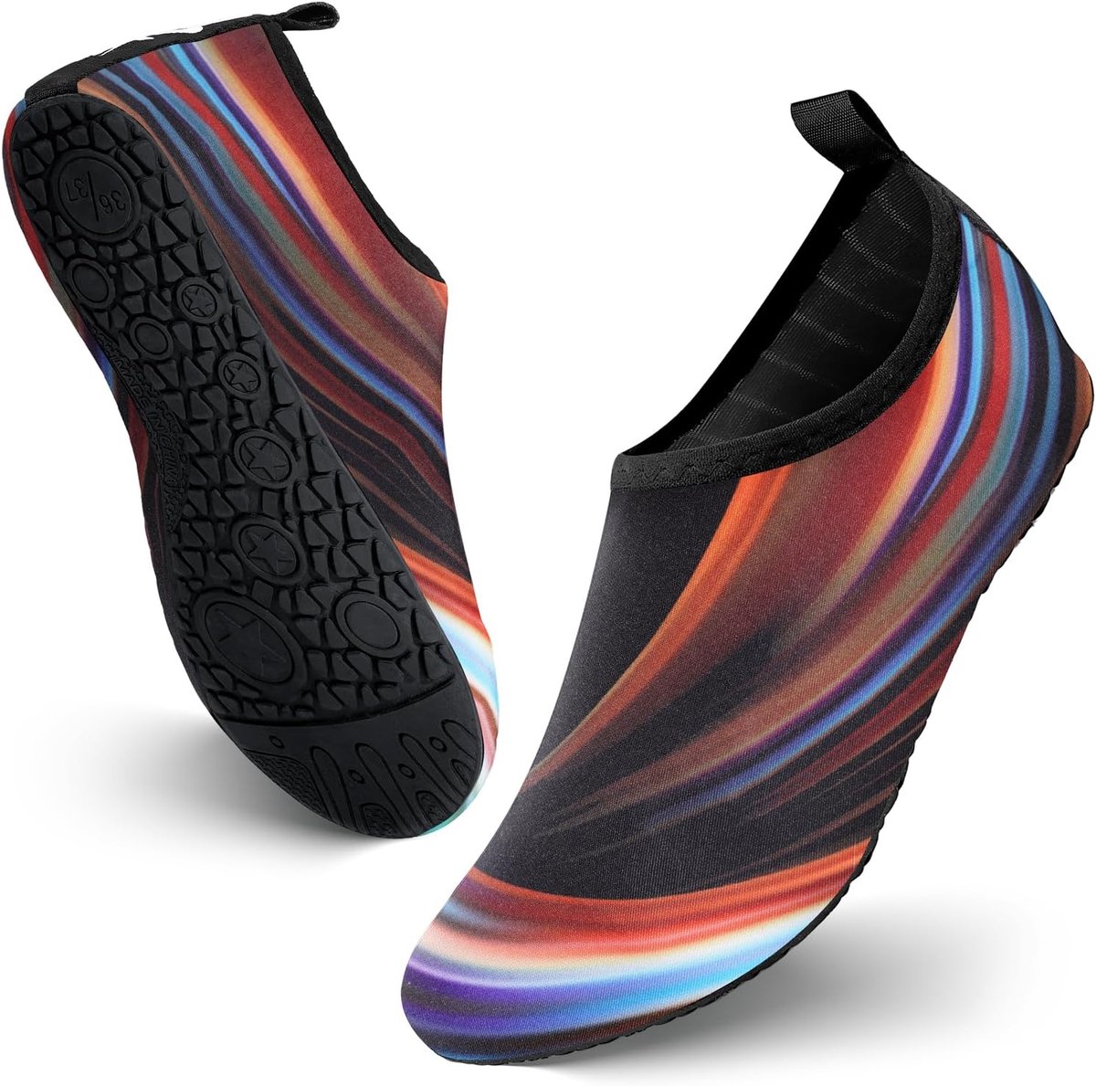 Watersokken Strandschoenen voor Dames Dames Dames, Sneldrogende zwemschoenen Aqua Natte schoenen, om te zwemmen Duiken Surfen Snorkelen Zandstrand Zwembad Kust Vakantie