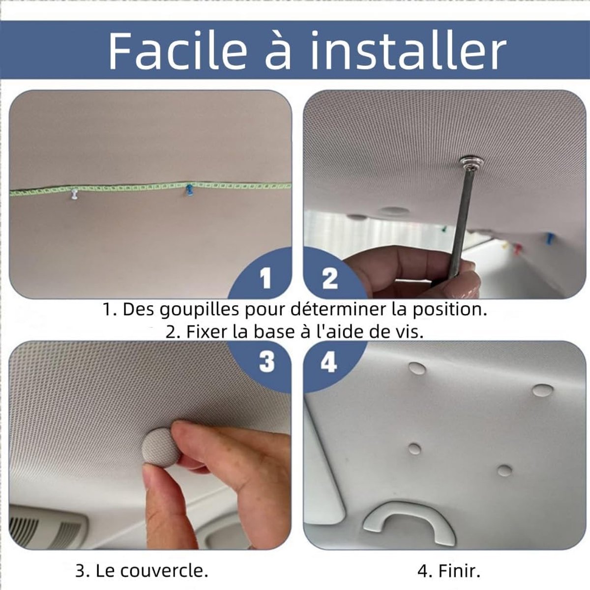 Reparatieset voor autohemels, 65 stuks, met pinnen, schroevendraaier, meetlint, voor alle auto's
