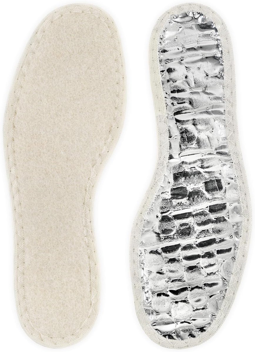Alutherm Airtech Kids – Warme inlegzolen voor kinderen met aluminium warmteschild en ademende laag, antislip basis – 1 paar 32/33 EUR