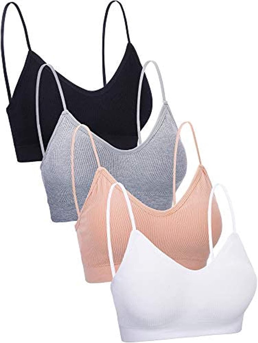 Naadloze Sans Coutures voor dames (pak van 4), Naadloze stijl, S-M