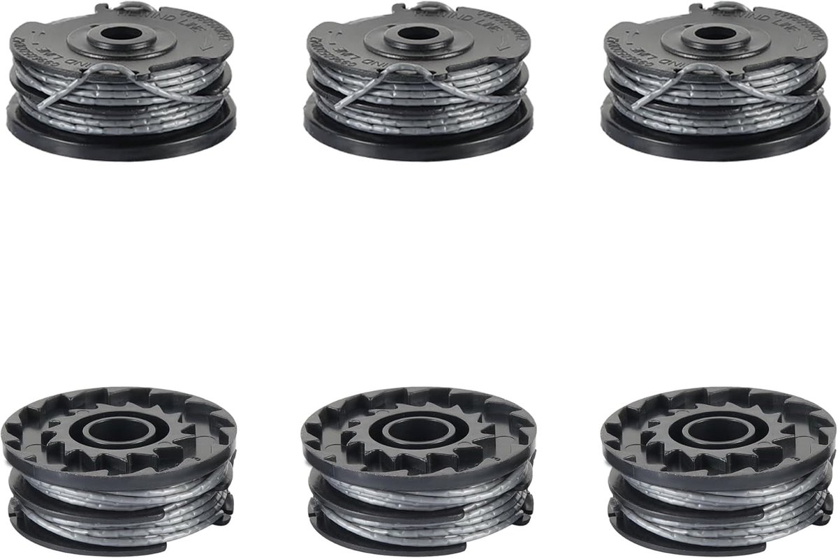 Spoelen voor Bosch ART 24 27 30 Grastrimmer | 6 Spoelen en 2 Deksels voor AdvancedGrassCut36