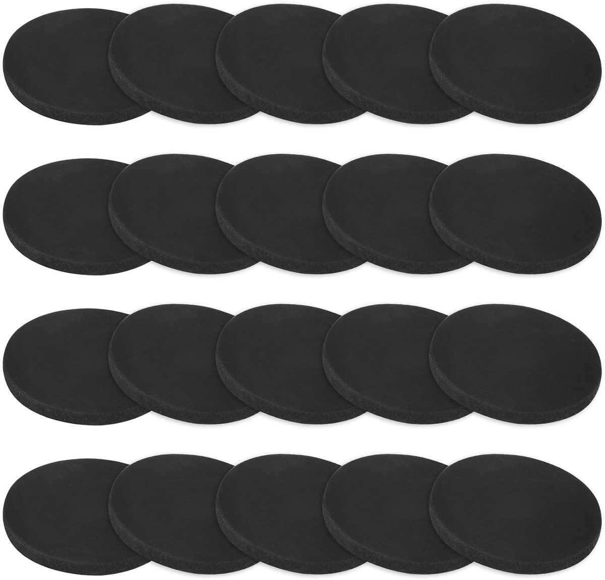 METERXITY 20 stuks rubberen sluitringen, 35 mm buitendiameter x 3 mm dik, anti-trillingen, geluidsreducerende rubberen afstandschijven, afdichtbussen/meubel/doe-het-zelf afdichtingshandwerk