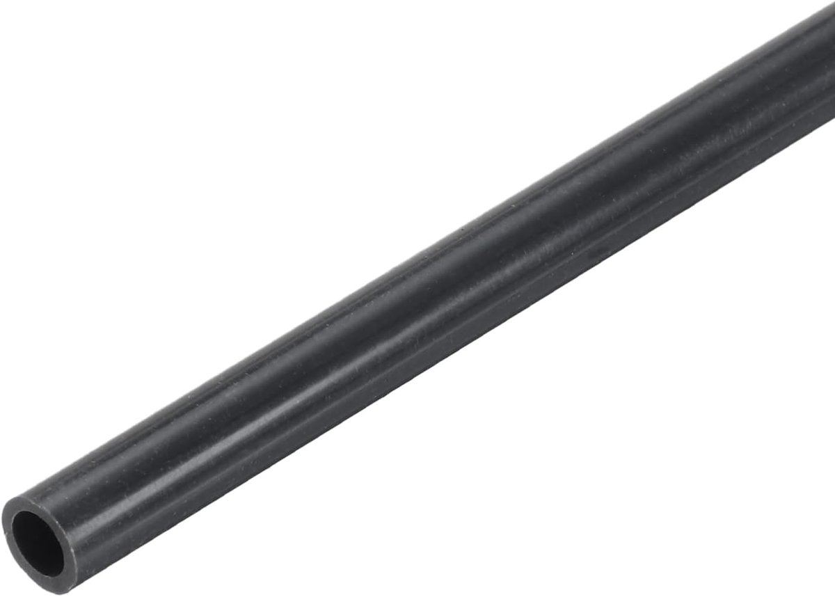 PVC buis, 2 stuks, diameter 4 mm, lengte 300 mm, ronde kunststof buis voor tuin, aquarium, waterleiding, kabelgoot, ventilatiebuis (diepgrijs)