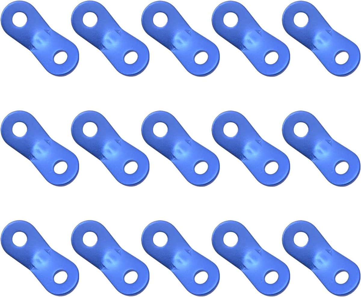 tentspanner, touwspanner, aluminiumlegering, aluminiumlegering, tentlijnspanners, tenttouwspanners voor tent, outdoor, wandelen, camping, picknick, touwspanner, 15 stuks