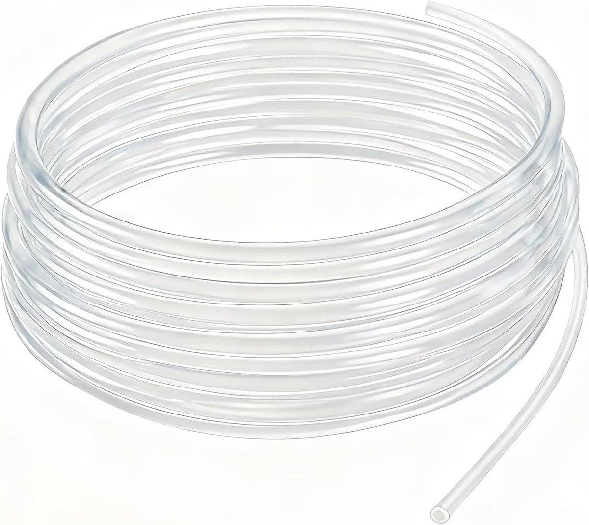 Silicone Buis ID2mm OD4mm, 3m Food Grade Slang | ID 2mm OD 4mm, 3m duidelijke food grade siliconen, flexibel, snijbaar, hittebestendig, voor pompen, brouwen, laboratoria