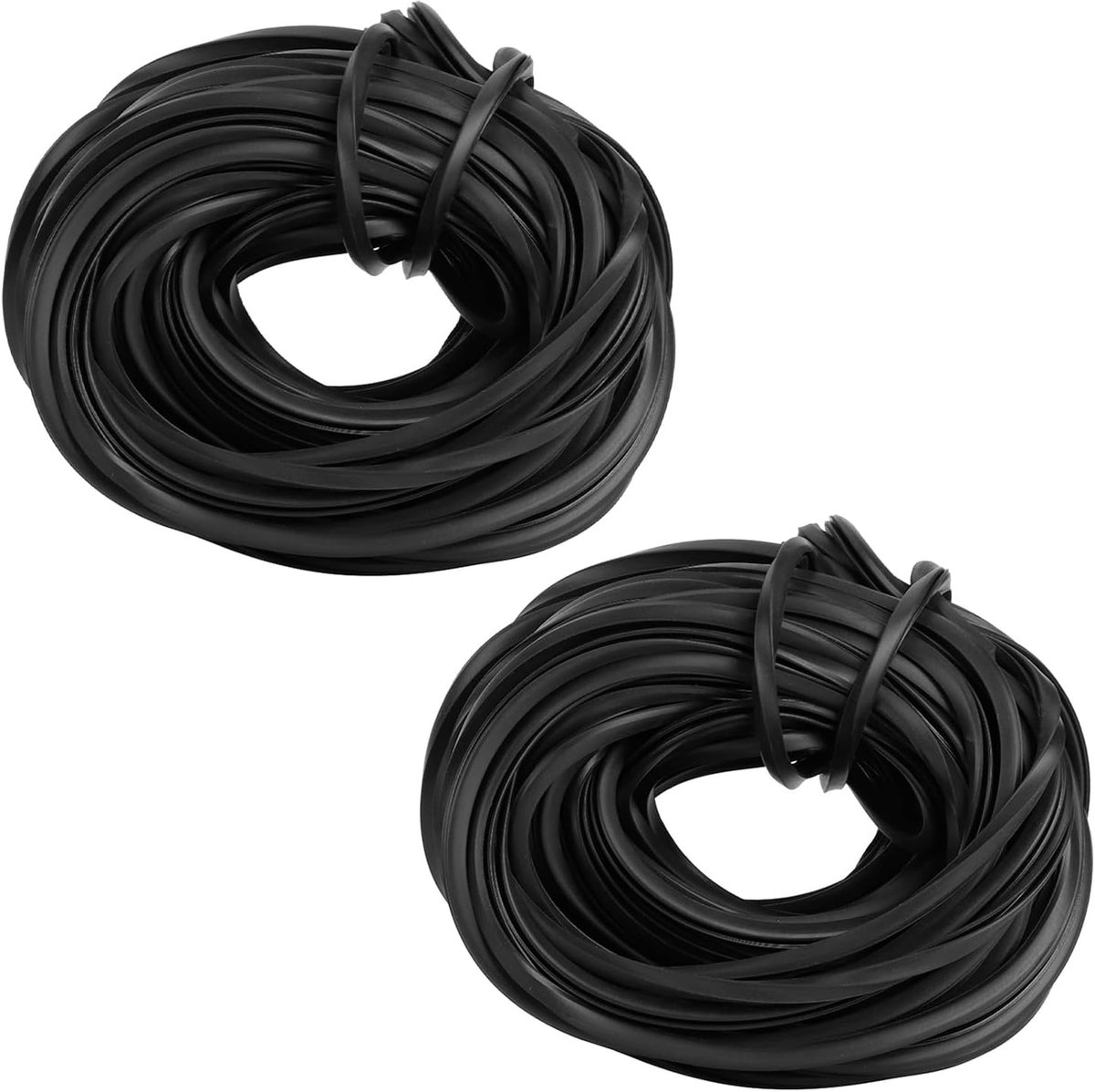 Rubber Strip, 4m/10m/18m Zwart Universele Rubbers Weer Strippen Seal Strip, Glas Afdichting Rubber Lijn Kabel voor Kas Benodigdheden (18M*2pcs)