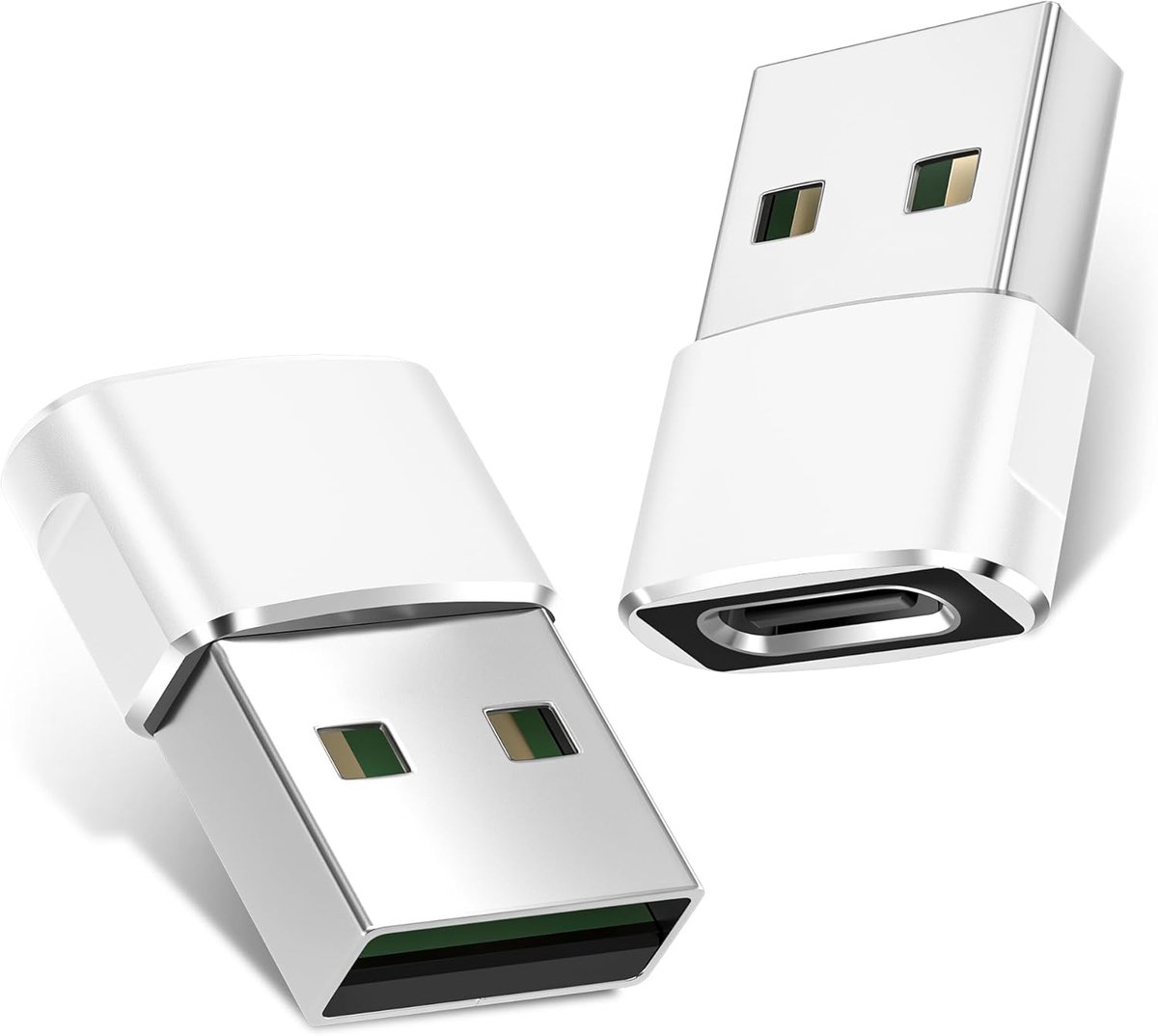 USB naar USB C Oplaadadapter voor iPhone 17 Pro Max,17e 16 15 | Type C Vrouwelijk naar USB A Mannelijk Omvormer Adapter voor Apple Watch iWatch S11 10,AirPods 3,iPad mini Air,Samsung S26 25