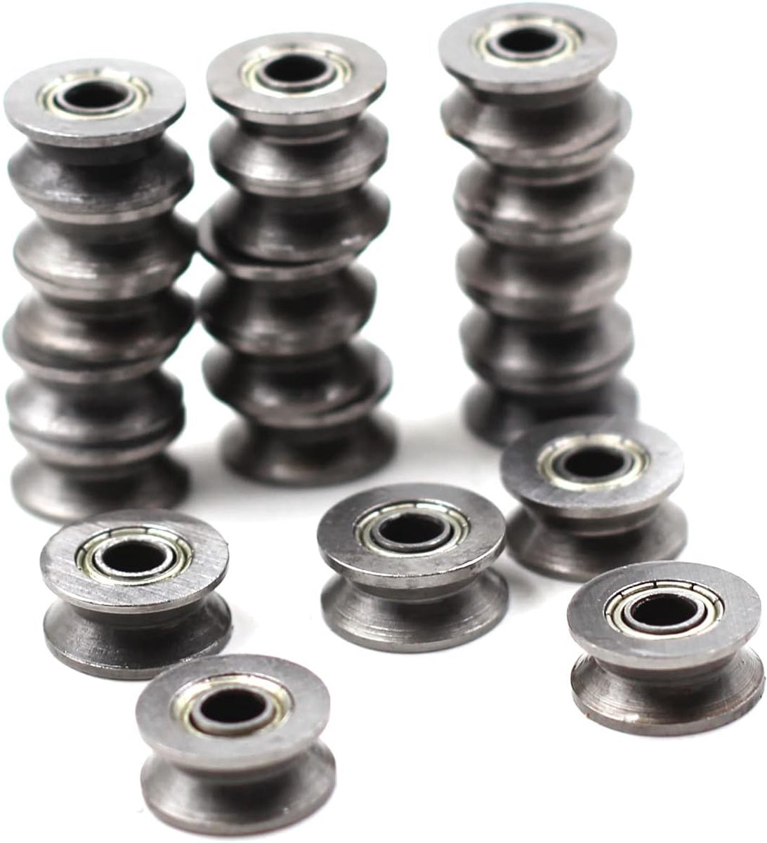 20 stks 624ZZ 4 mm V groef verzegelde gids katrol spoor bal lagers 4x13x6mm