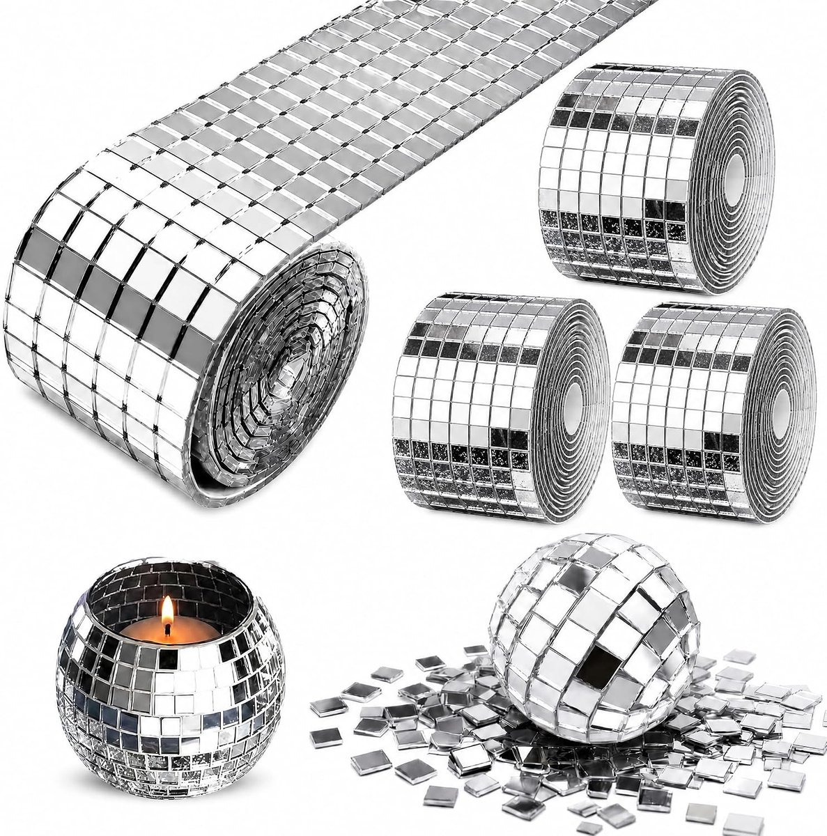 4 rollen wandmozaïeken
