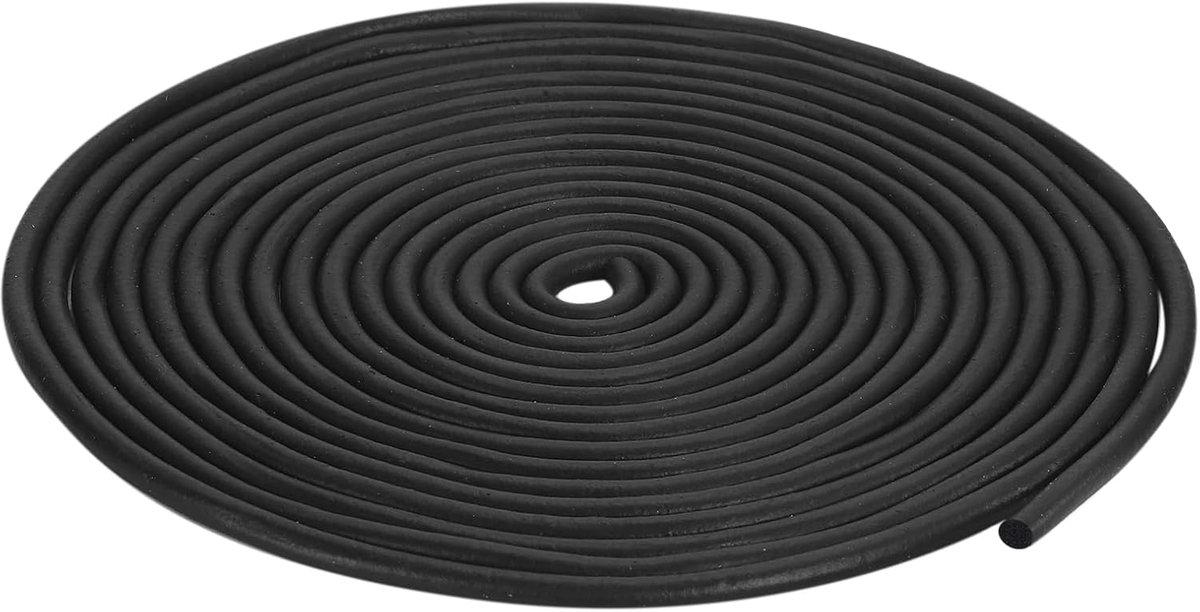 Schuimrubberen afdichtstrip, 4 mm diameter, 7,5 meter lang, rond EPDM-rubber voor doe-het-zelf afdichting, lagers, pads, schuimbuizen, handwerk