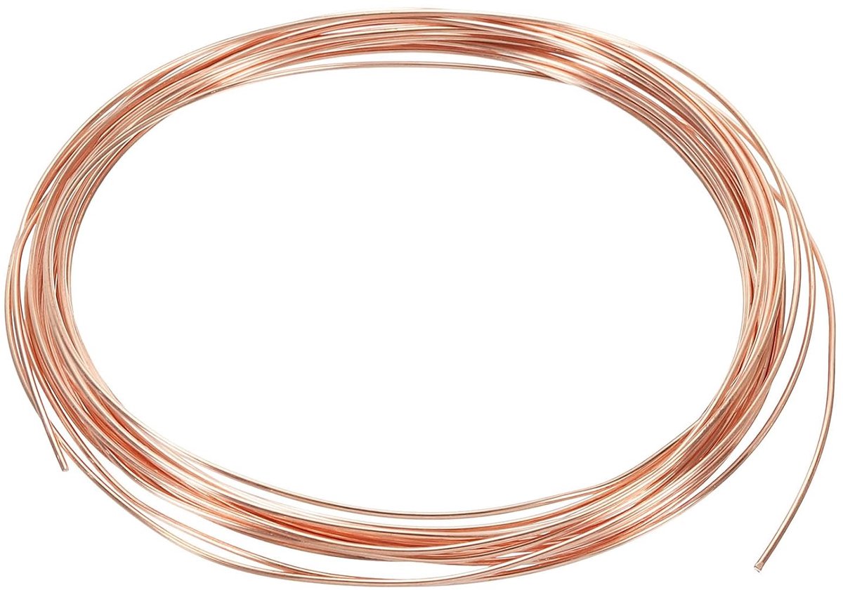 Draad, 20 gauge 99,9% puur koperdraad, 1 mm zachte kralen, draad, metaal, plantensteel, stropdassen voor sieraden, handwerk