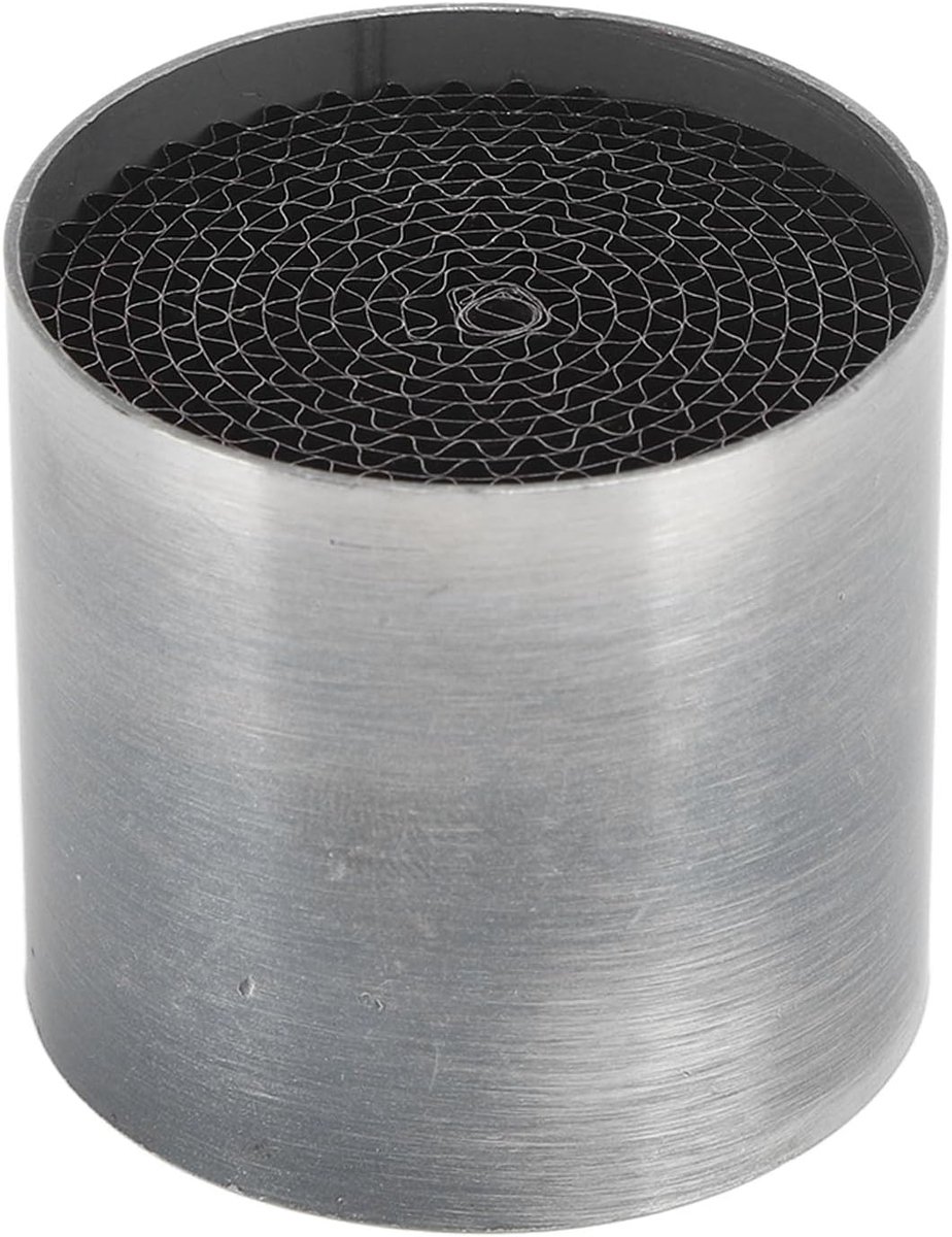 Uitlaat Katalysator RVS Voor Midden Uitlaatdemper Katalysator Universeel Voor Motor (53 * 50mm)