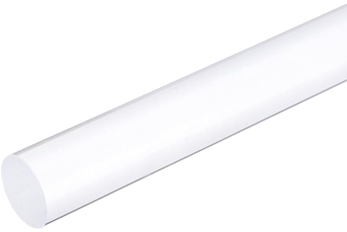 Ronde acrylstaafjes 13/16" x 12" transparante acrylkunststof staven strip voor doe-het-zelf verlichting tuindecoratie - 20 mm x 300 mm