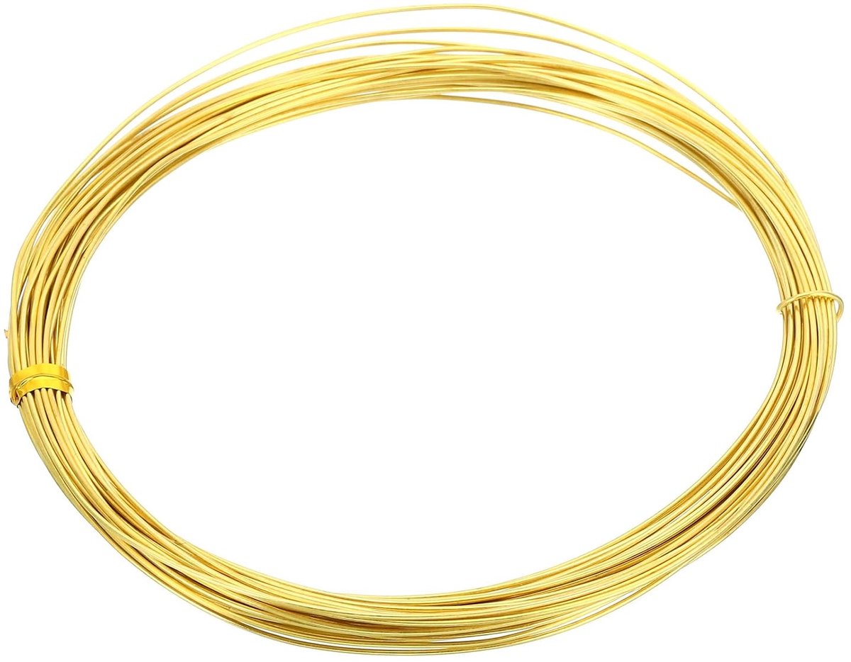 Draad, 1 stuk 21 gauge/0,7 mm diameter, 10 m spoel, puur knutseldraad voor het maken van sieraden, kralen, tuinplanten