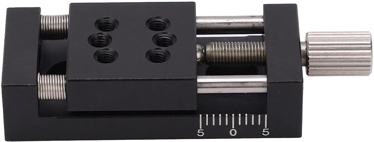 Lineaire Tafel, Handmatige Twist Fine-Tune Platformschuiftafel Lineaire Positioneringstafel Van Aluminiumlegering Geschikt Voor Het Hanteren Van Verwerkingsdrukmachines SP20A-10