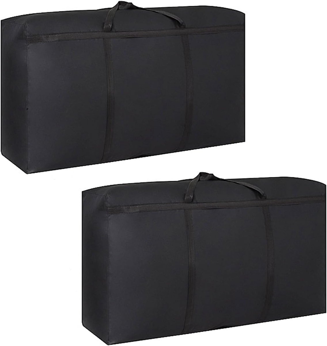 2 stuks bagagetassen, Oxford-opbergtassen, reisbagage-draagtassen, ademende canvas opbergtassen, geschikt voor beddengoed, dekbedden, dekens, kleding (80 x 45 x 25 cm)