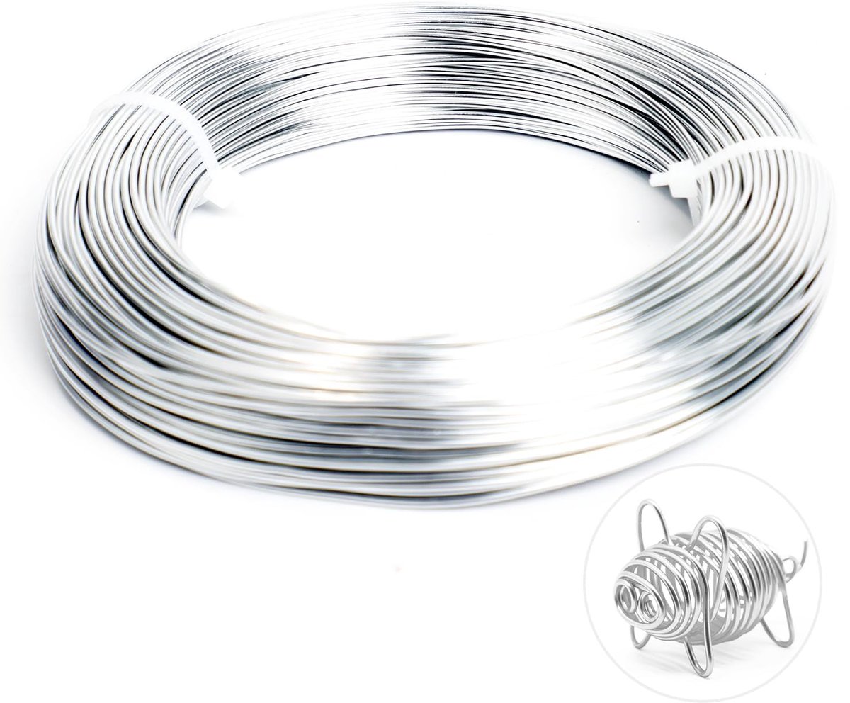 Draad, 10 m geanodiseerde aluminiumdraad voor beeldhouwwerk, zilveren sieraden, handwerk, draadkrachten maken flexibele metaaldraad