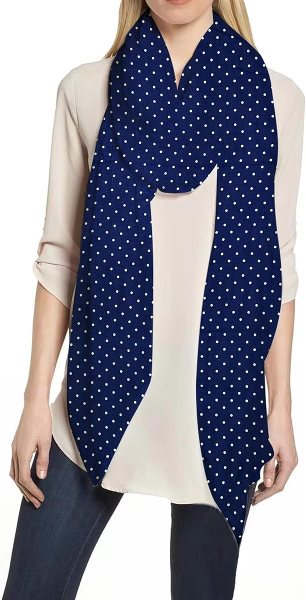 & Lily Polka Dot Print Dames Sjaal Sjaal Wrap Lichtgewicht