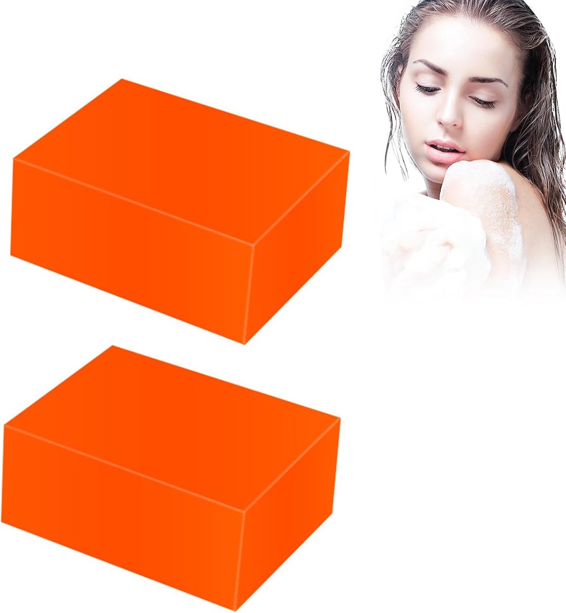 2 stuks kojiszuurzeep, huidbleekzeep met kojiszuur, huidverlichting, kojic zuurzeep, gezichts- en lichaamsbadzeep, gezichts- en lichaamsbadzeep, vermindert het optreden van acne