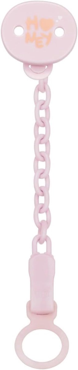 Fopspeenketting Zacht - Speenclip Houder - Baby Comfort - Universele Pasvorm - 15.7 cm - Roze — afbeelding 4