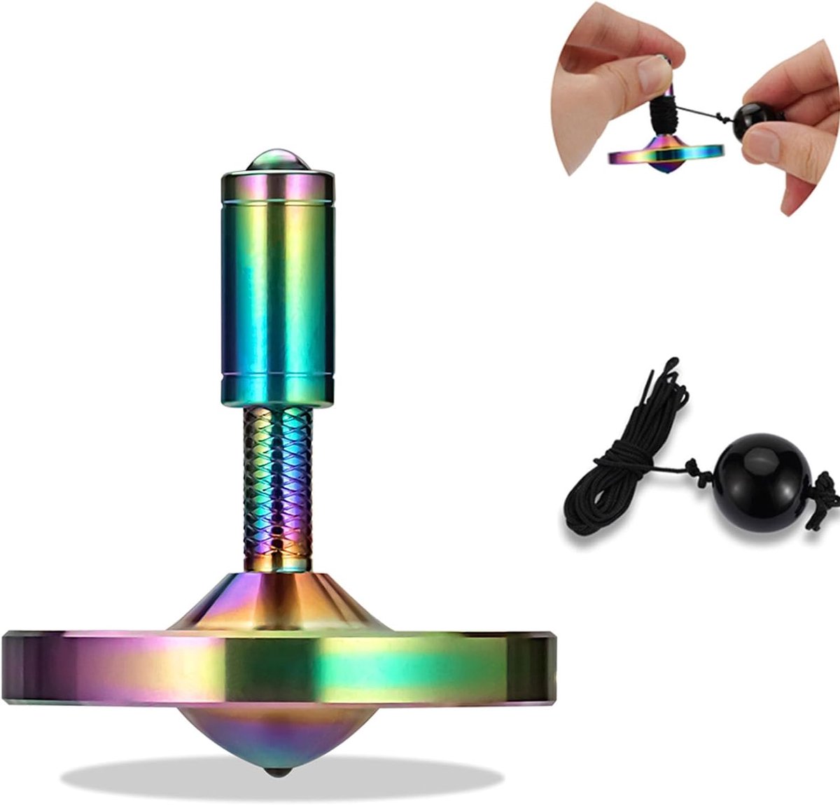 Rope Spinning Top Spin 15 Minutes (S, Iridescente)