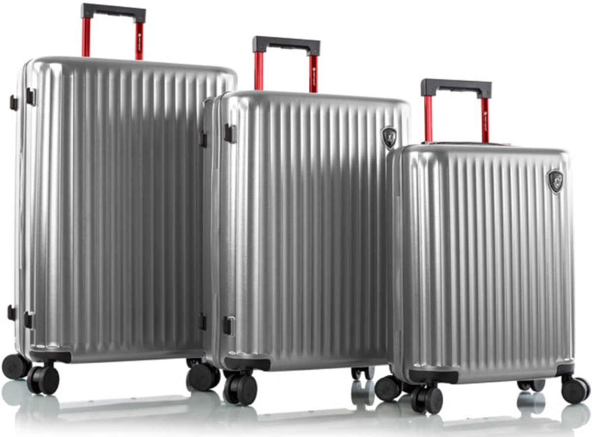 HEYS trolley Smart Luggage 3pc Set Silver zilverkleurig 76cm
