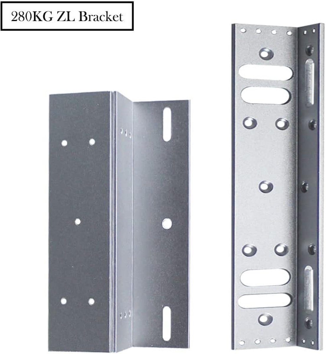 SnelShoppen - ZL Beugel voor 280kg 600lbs Houdkracht Elektrische Magnetische Deurslot Toegangscontrole - Compleet Montagepakket voor Inwendige Deuren