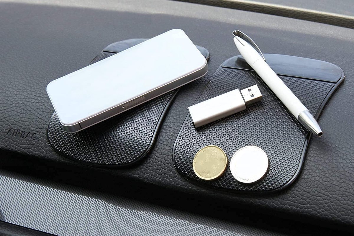 SnelShoppen - Premium Voorge Smartphone Car Holders - Non-Slip Mat, Hechting Zonder Lijm, Anti-Slip Pad voor Dashboard en Tablet, Geschikt voor Auto's