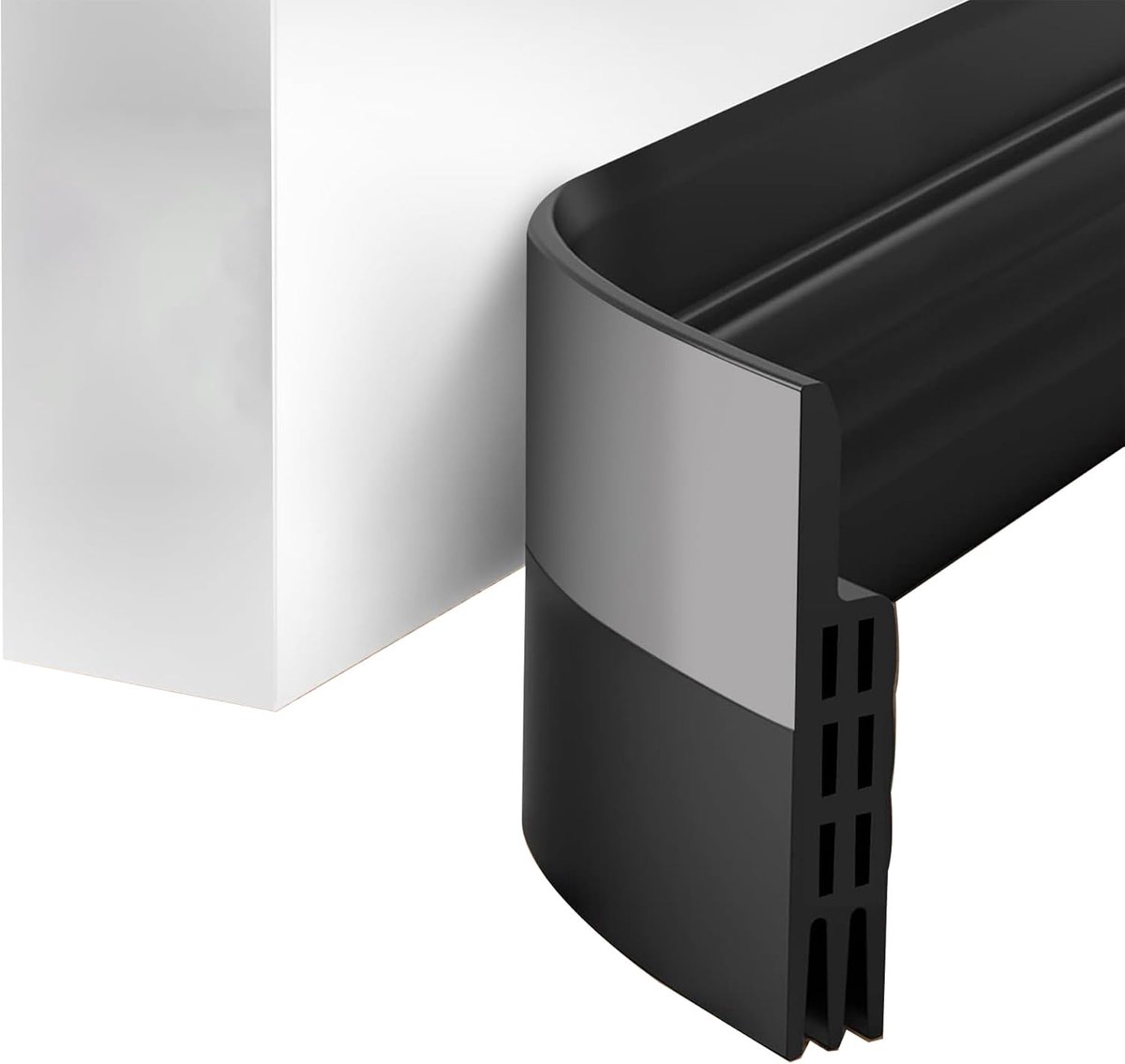 SnelShoppen - Deurafdichting - Tochtstrip voor Deuren 5 cm x 100 cm - Zwarte Tochtstrip voor Optimale Isolatie - Bescherming tegen Geuren en Insecten