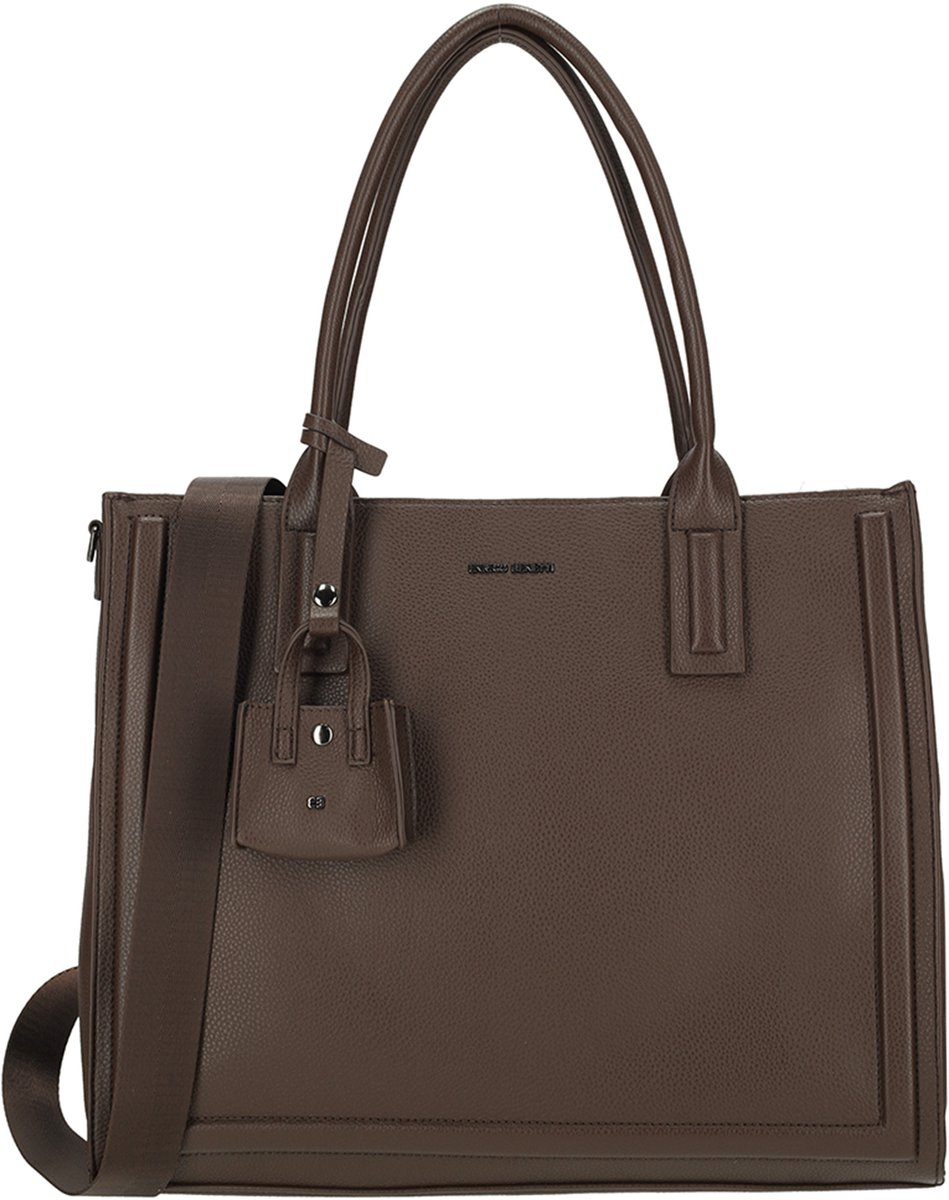 Enrico Benetti Jessy Shopper - Laptoptas 17 inch - Bruin