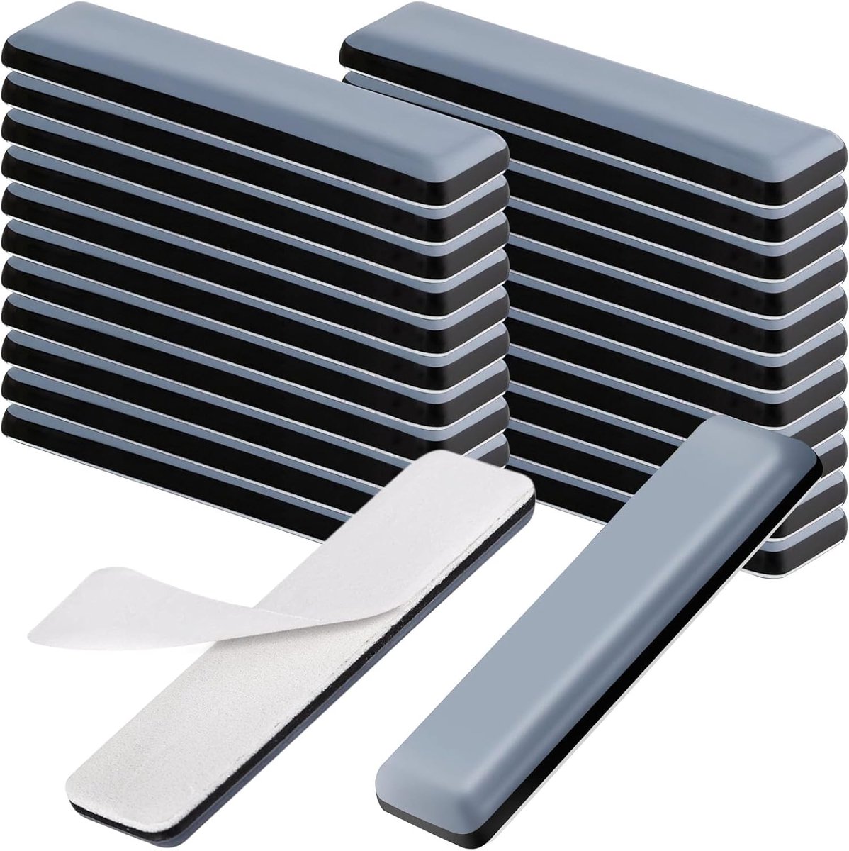 SnelShoppen - Pack van 24 Teflon Meubelglijders Zelfklevend 19 x 70 mm Vloerbescherming vo