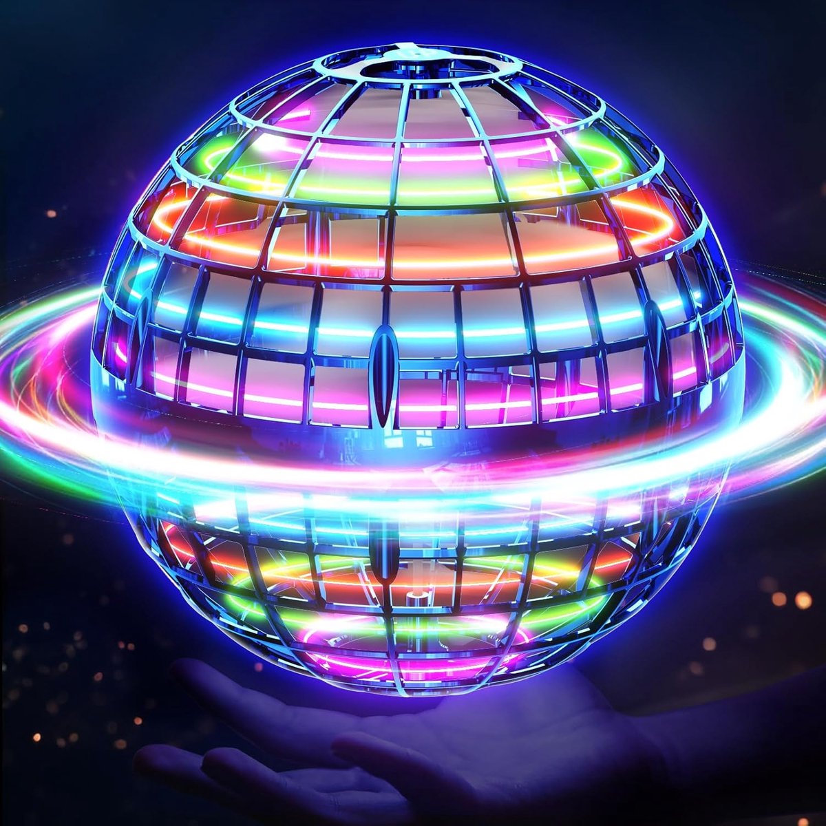 SnelShoppen - Vliegende Bal met LED Licht - Hover Boomerang Spinner - Vliegend Speelgoed voor Kinderen 6-12 Jaar - Magisch Speelgoed voor Feestjes en