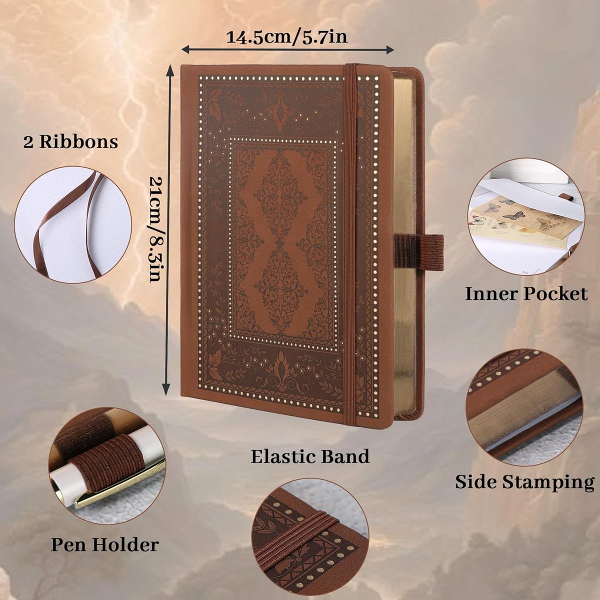 SnelShoppen - Dot Journals voor Schrijven, 190 Genummerde Pagina's, 160gsm Dikte, Dot Journaling voor Organisatie, Creatief Notitieboek voor Mannen en