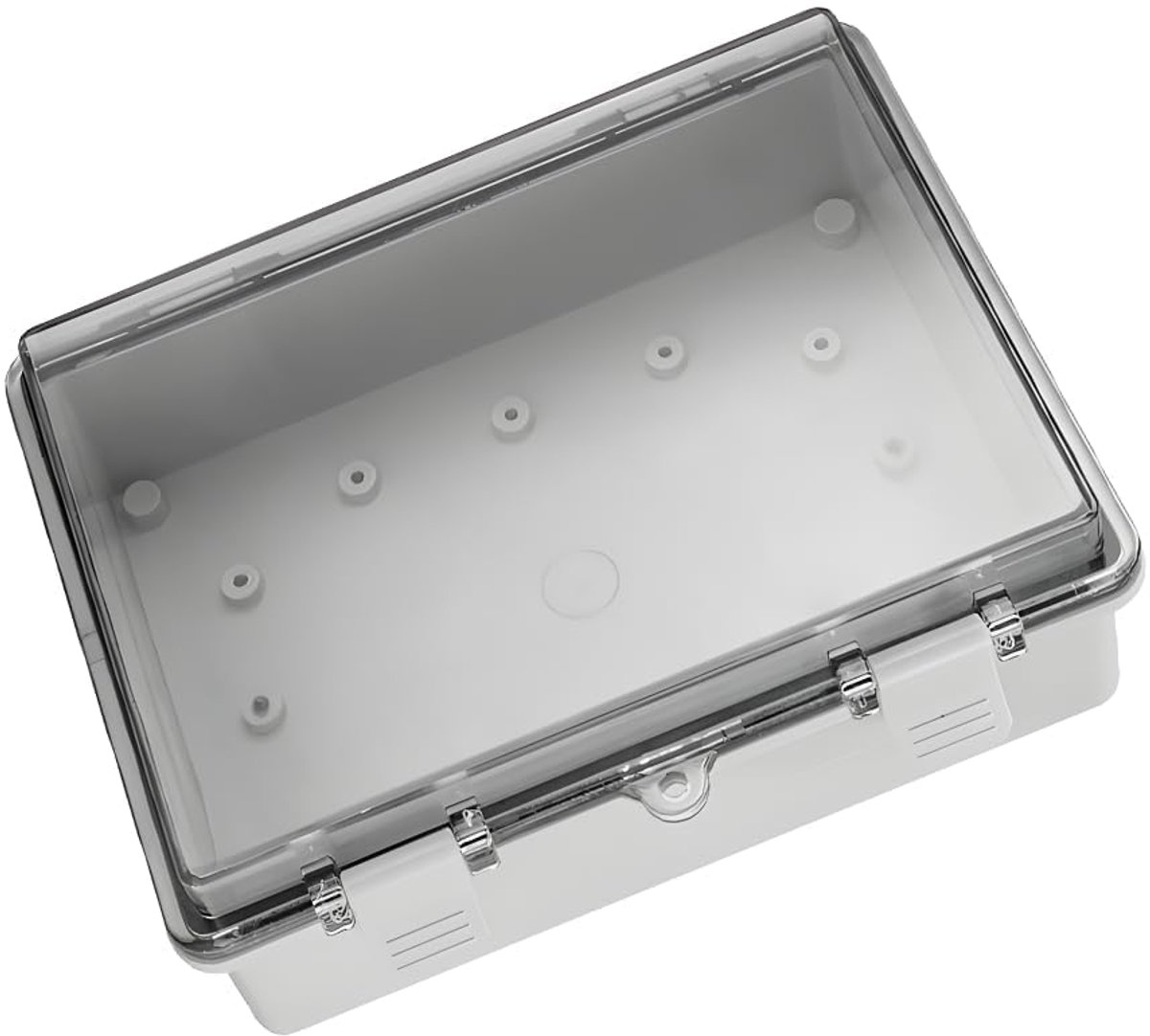 SnelShoppen - Waterdichte Aansluitdoos IP65 - 150x100x70 mm - Elektronische Behuizing met Transparant Deksel - Projectdoos - Verdeeldoos voor Buiten -