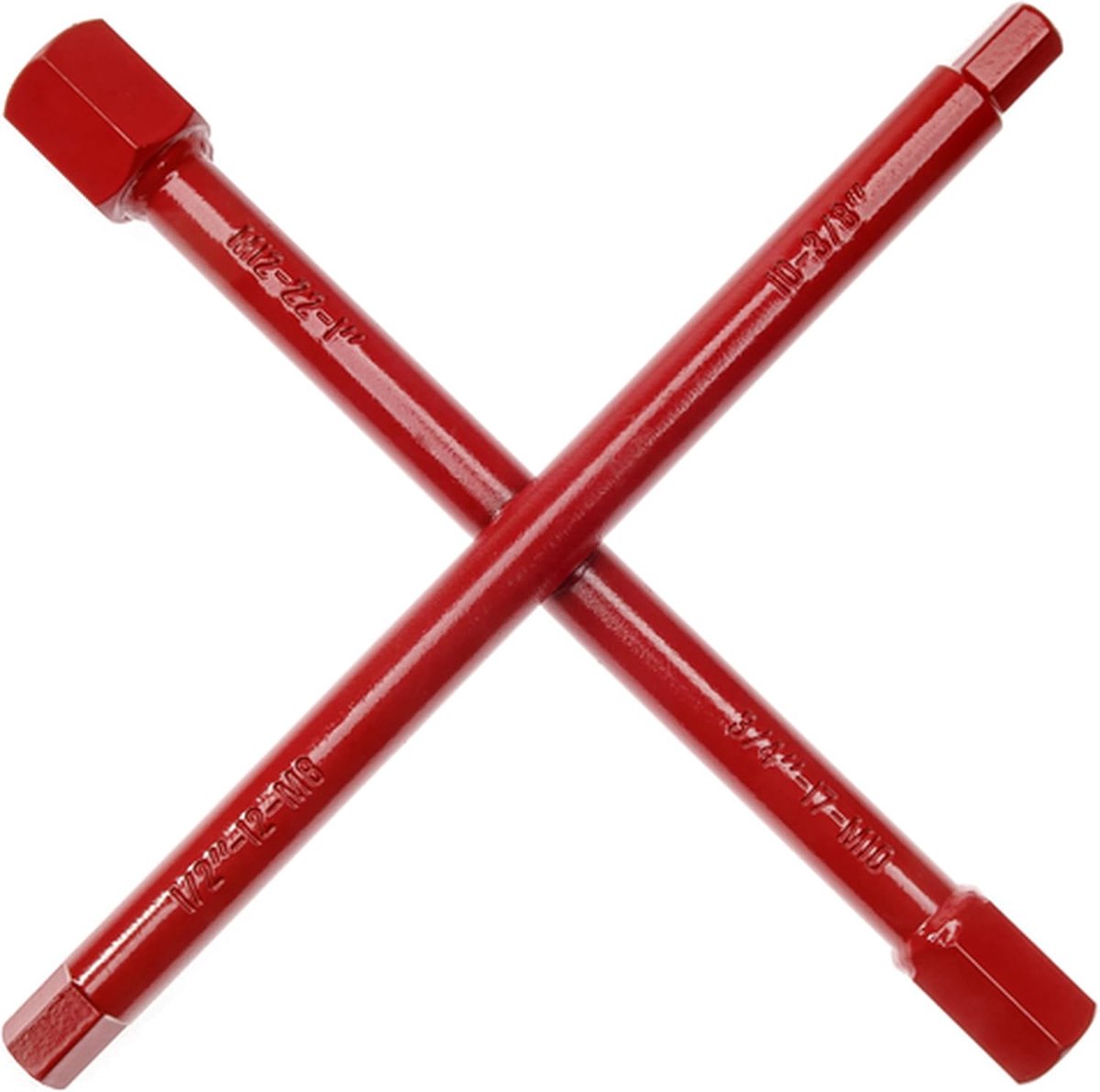 SnelShoppen - Universele Sanitair Cross Wrench 10x12x17x22 mm voor Radiator Ventielen, Poorten en Wastafels | Hoogwaardig Poedergecoat Staal, 7 Functi