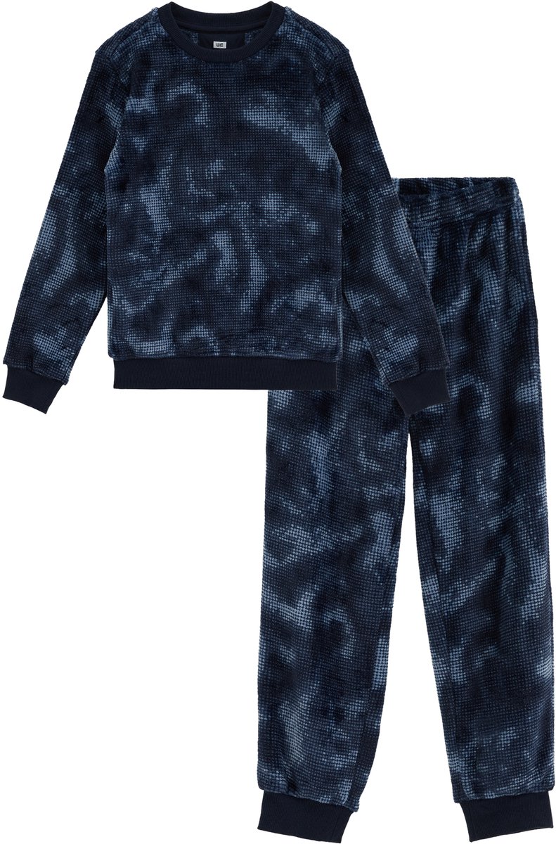 WE Fashion Jongens fleece pyjama met print