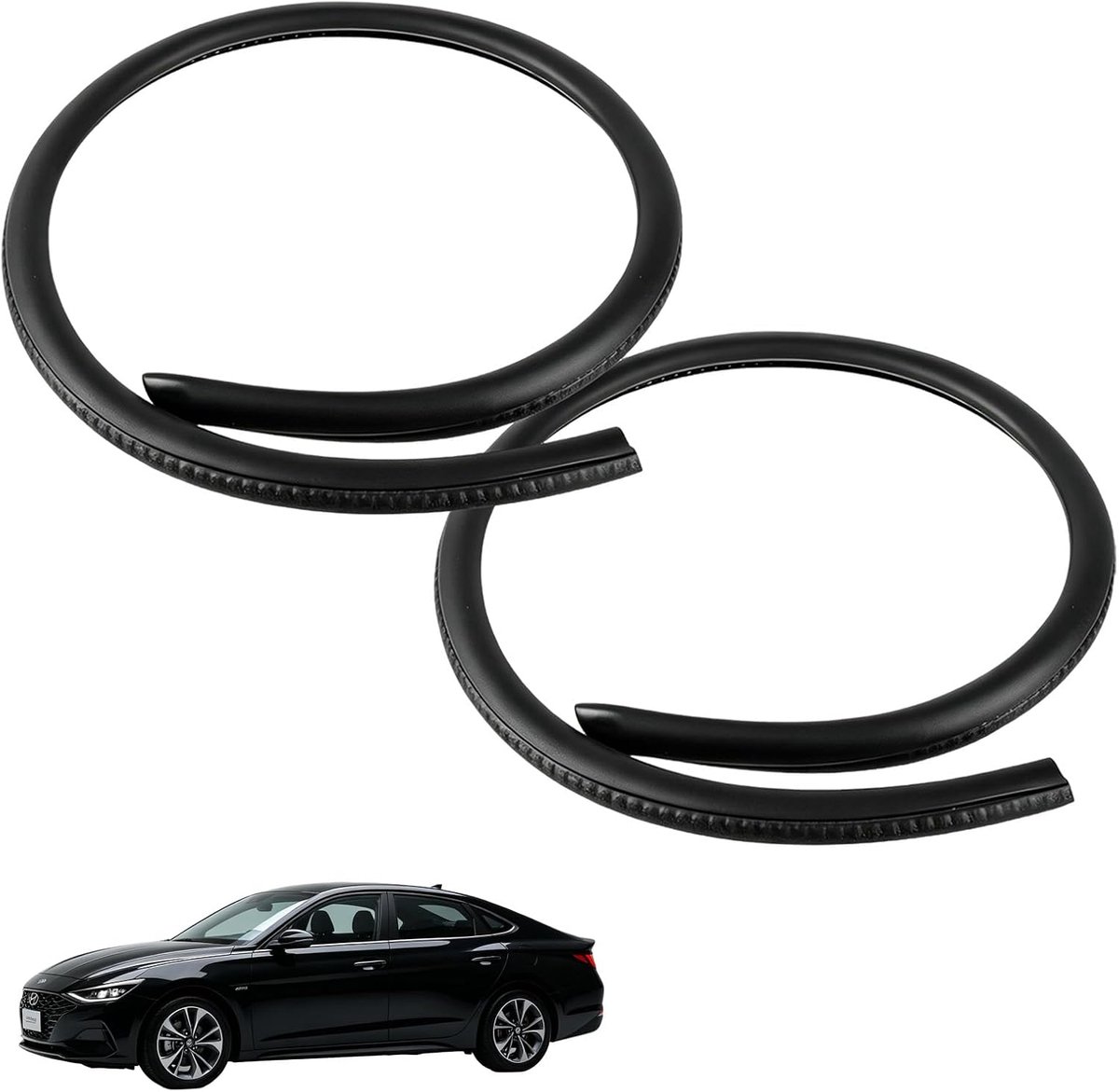SnelShoppen - B Deurafdichting voor Auto, Rubber Zelfklevende Afdichtstrips, 2 Stuks Weerbestendig, Geluidsisolatie voor Alle Auto's