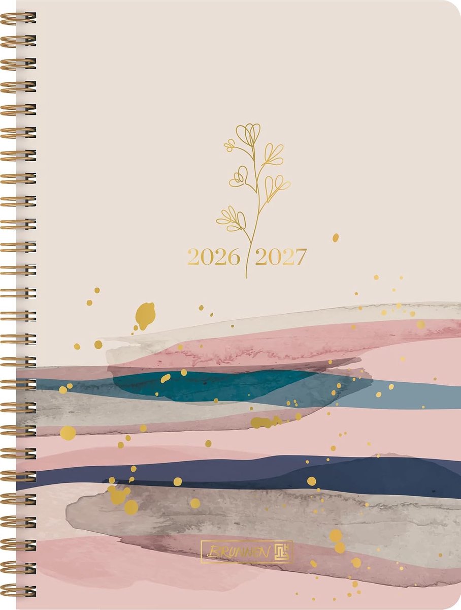 SnelShoppen - Schülerkalender Style 2026/2027 'Harmony' | A5, Kunststof, Perfect voor School, Planning, Organiseren, Elegant en Duurzaam