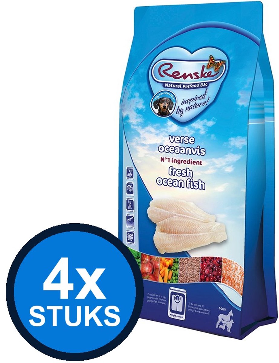 Renske Renske - Super Premium droog hond adult oceaanvis 2kg - Hondenvoer - 2 kg