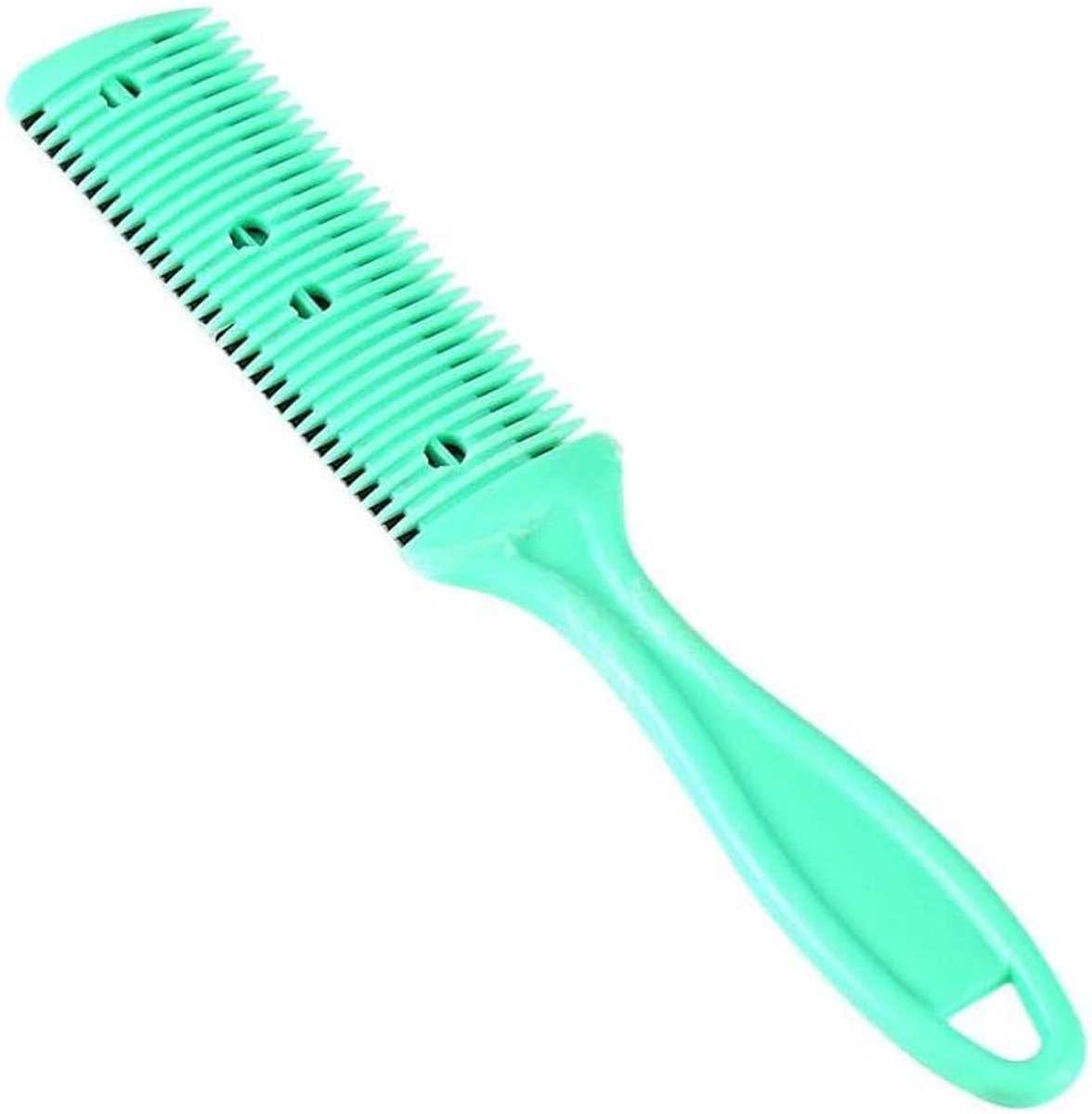 SnelShoppen - Tondeuse Kam met Dubbelzijdige Haarsnijden, Haarkniphulp, Uitdunmes, Trimmer, Haarschaar, Veiligheidsmes voor Knippen en Stylen van Haar