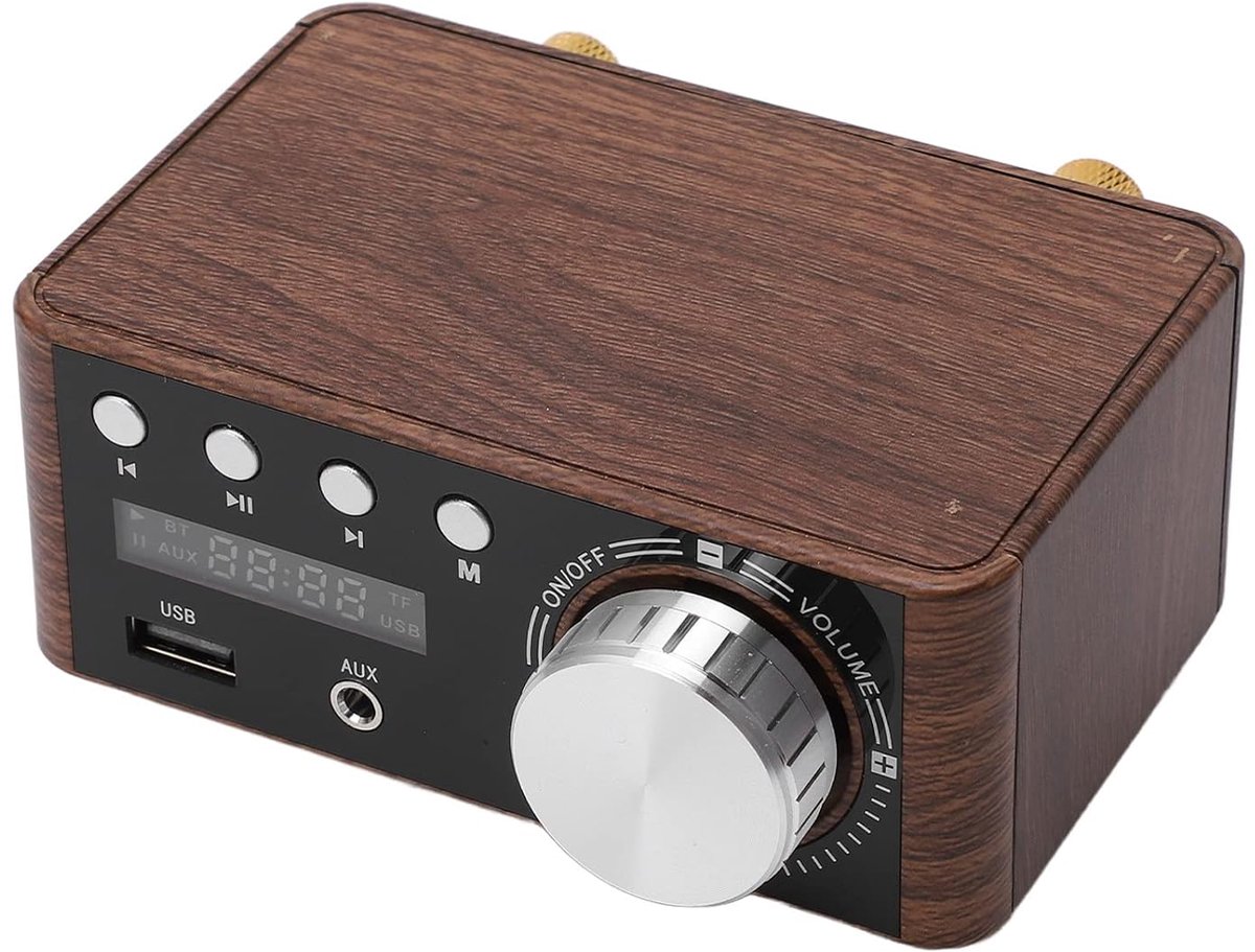 SnelShoppen - Mini 5.0 Power Amplifier 2 Kanalen 50W USB Ingang Stereo HiFi Digitale Versterker voor Televisie, Computer, Mobiele Telefoon