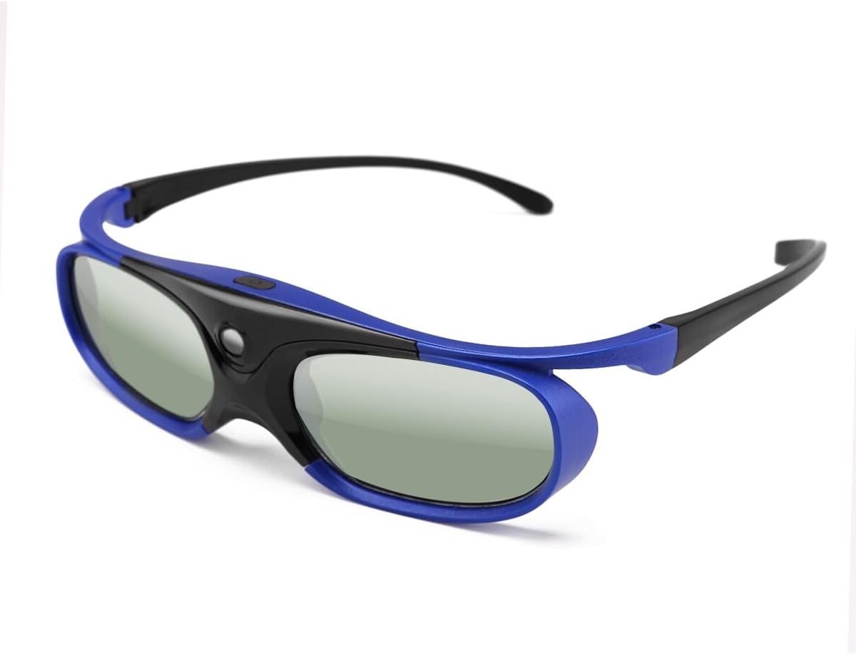 Oplaadbare 3D Active Shutter Bril voor DLP-Link 3D Projectoren - Compatibel met Acer, ViewSonic en BenQ - Ideaal voor Thuisbioscoop en Gaming