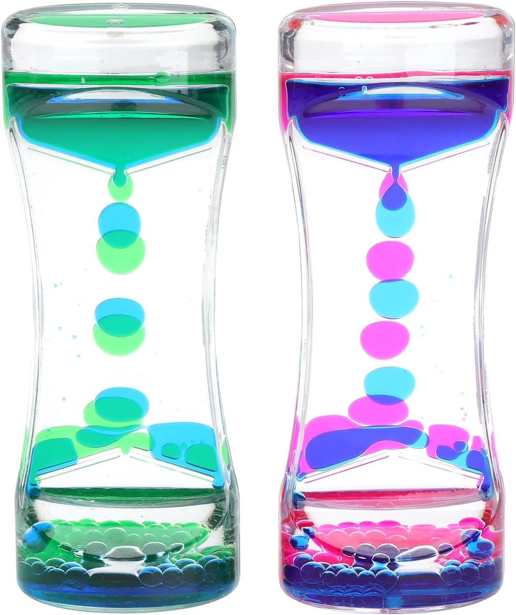 SnelShoppen - Liquid Motion Timer Stress Relief Timer met Drip Effect - Modern Acryl Decoratief Stuk voor Ontspanning, Meditatie, Concentratie - Kleur