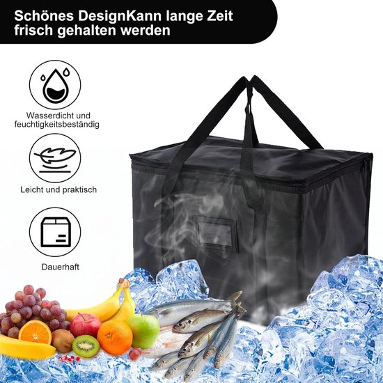 Thijox - Koeltas 40 liter, opvouwbare picknicktas, herbruikbare isolatietas, lekvrij, waterdicht, draagbare boodschappentas voor outdoor, reizen, BBQ, van Thijox — afbeelding 4