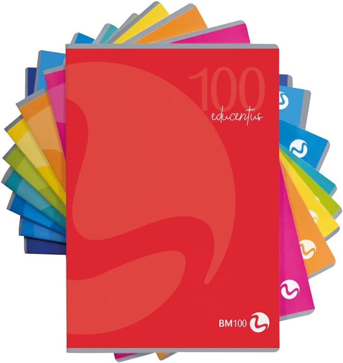 SnelShoppen - A4 Schoolschrift voor Dysgrafie - 10 mm Regels - Geruit 1 cm - 100 g/m² Papier - Assortiment Kleuren - Pack van 10 Stuks