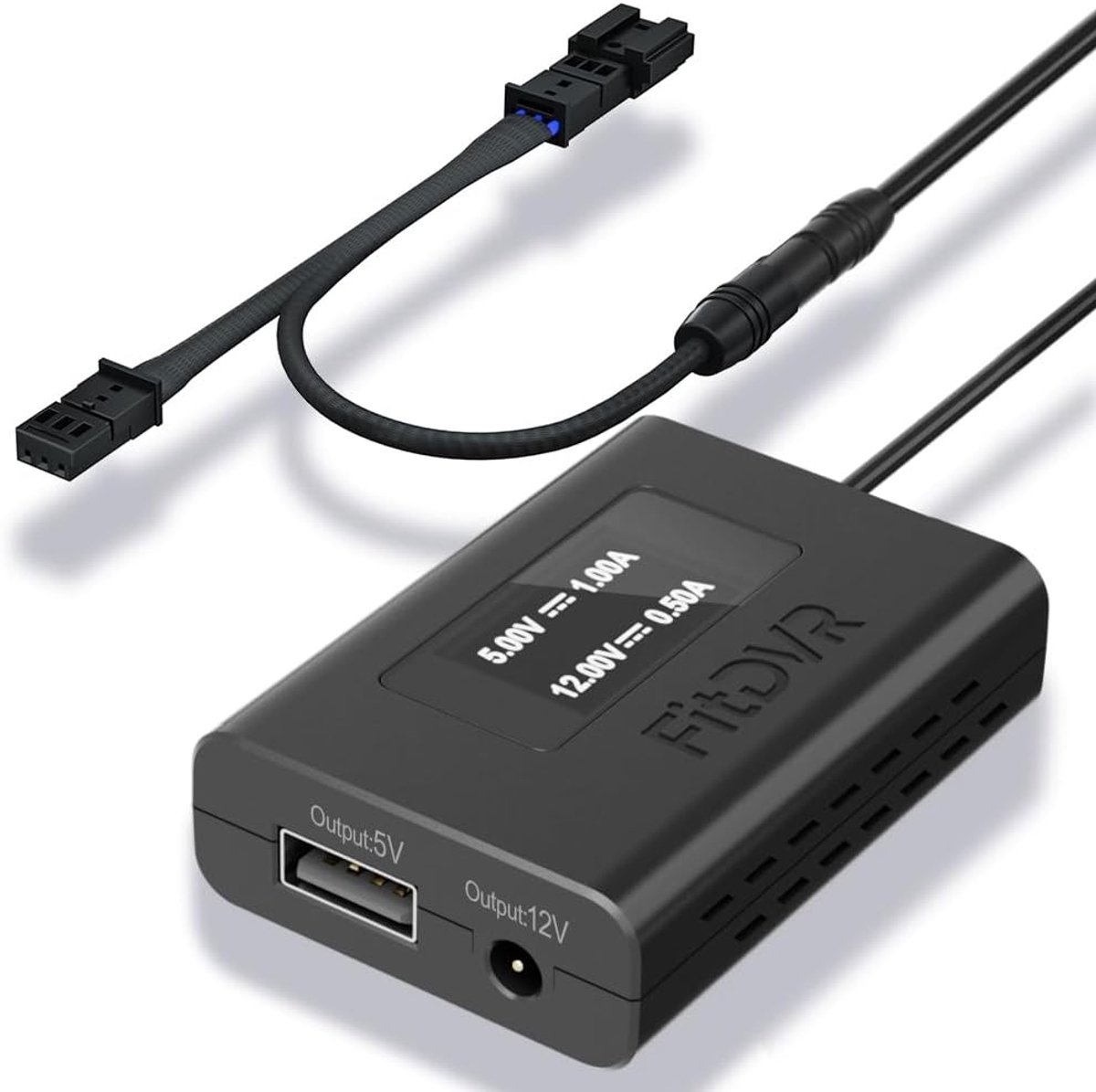 SnelShoppen - Dash Camera Power Adapter 3-Pin voor Seat, Skoda, Cupra - LED Display USB Oplader met 5V 12V Output - Eenvoudig te Installeren voor Rege
