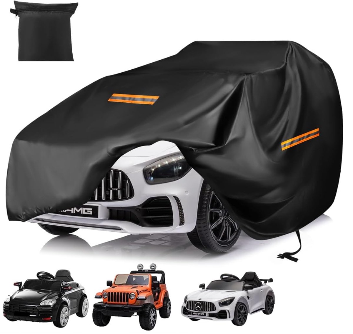 SnelShoppen - Kinderautohoes, Universele Robuuste 420D Waterdichte Bescherming voor Speelgoedauto's, Buiten, Tegen Regen, Stof en Zon, Met Reflecteren