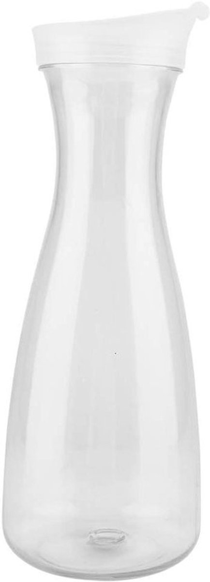 Acryl Transparante Sapfles 1000ML - Waterkruik voor Ijskoude Dranken - Melkketel met Deksel voor Thuisgebruik